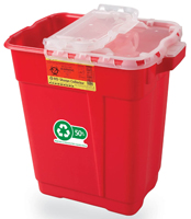 Recykleen Sharps Collector 17Gallon, Hinge Top, 23.5