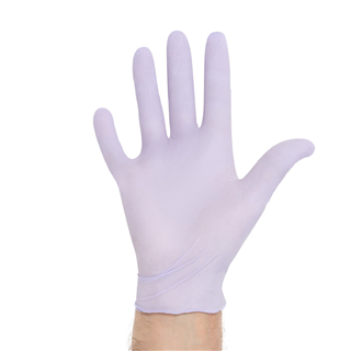 LAVENDER* NITRILE Powder-Free Exam Gloves, Small, 9.5?, Non-sterile, Beaded cuffs, 250/BX 10BX/CS